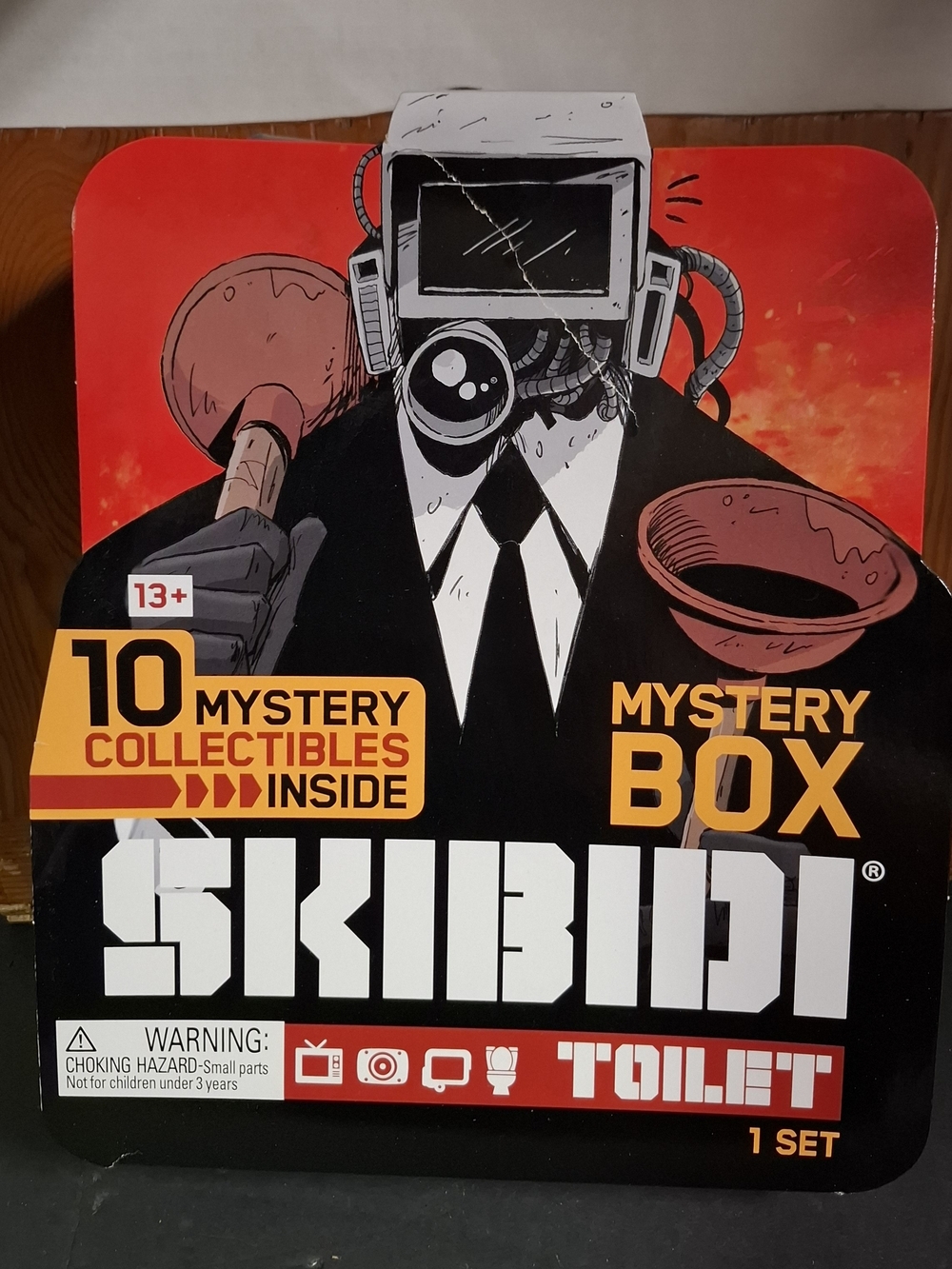 Mystery Box Toilet Collectible Set - Red